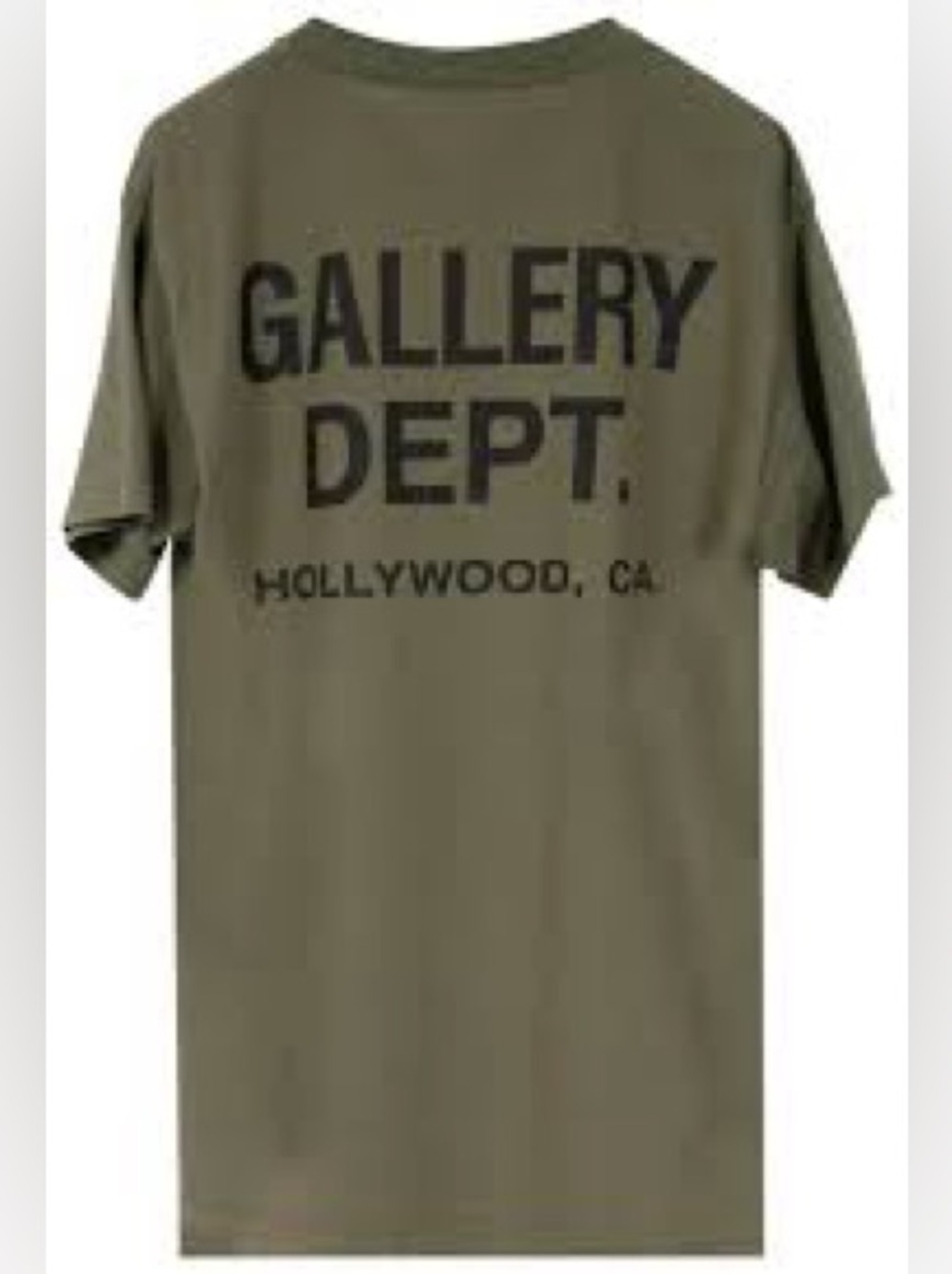 RECYCLE GALLERY DEPT. LOGO CREW NECK T SHIRT in DARK GREEN SIZE: XL